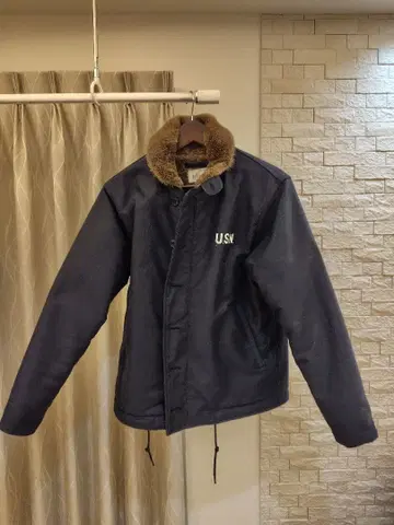 HOUSTON INC 네이비 덱 자켓 사이즈 40