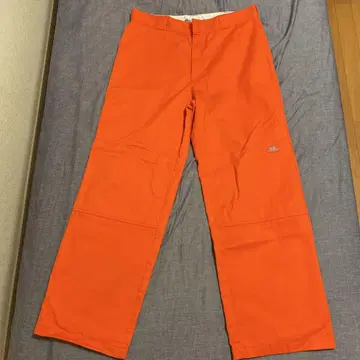디키즈 36 Dickies 루즈 핏 오렌지 더블니