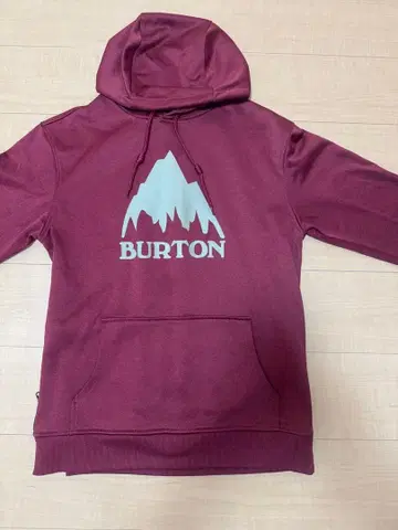 BURTON 버건디 후드 부착 발수 후드티