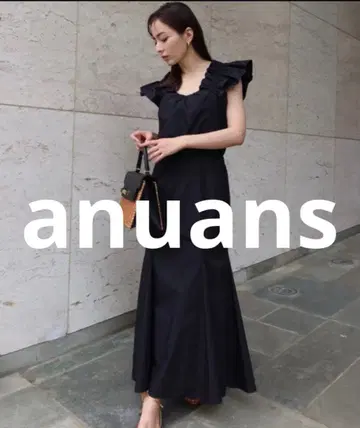 anuans 슬리브리스 원피스 SMALL 블랙 여성용
