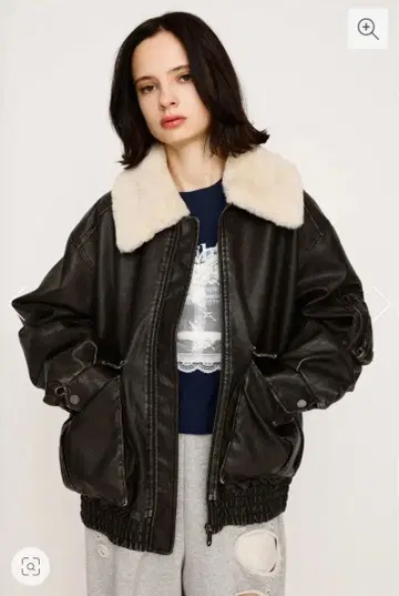 SLY WASHED PUFFER 블루종 BLK