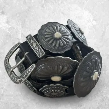 나바호족 콘초 벨트 sterling 실버 빈티지 앤티크