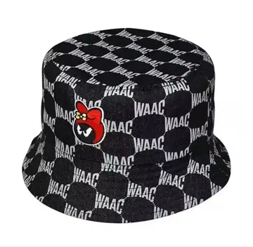 waac 체크 무늬 버킷 햇