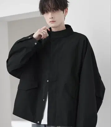 블랙 박스 실루엣 자켓 L 사이즈