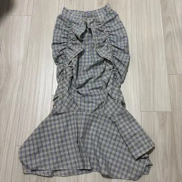 jouetie 체크 무늬 플레어 스커트