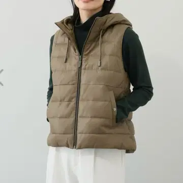 새상품! 모토마치 제라르 소프트 램 가죽 다운 베스트 토프