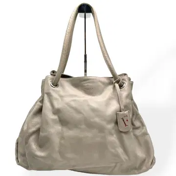 새상품급 FURLA 훌라 토트백 숄더 가죽 라이트 베이지 천연 가죽
