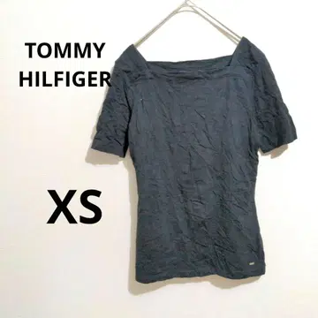 TOMMY HILFIGER [ XS ] 블랙 반팔 티셔츠