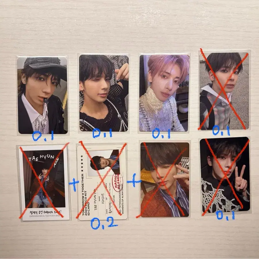 Quick sale, huge덤!!! TXT Taehyun Poca, seasons greetings, deco kit, album, sealed