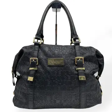 고품질 ARMANI EXCHANGE 토트백 미니 보스턴 블랙