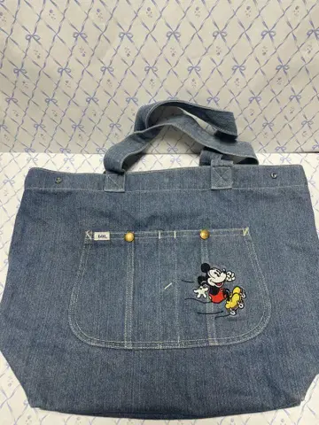 리 미키마우스 데님 토트백