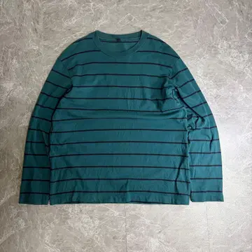 UNIQLO 00s 보더 롱T 단종 그린 y2k cityboy