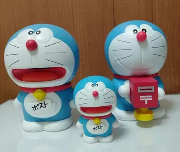 우체국 한정판 도라에몽 저금통 피규어 컴프 세트