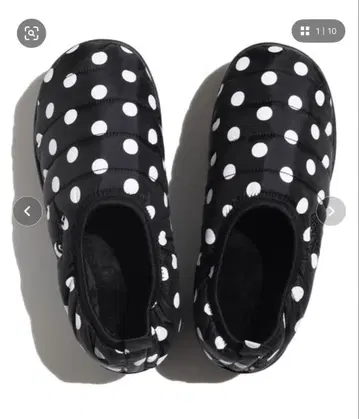 SUBU VAMP SHOES PLATFORM 블랙/화이트 도트