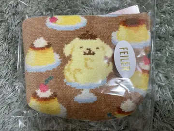 미사용 새상품 페이 폼폼푸딩 보트형 파우치