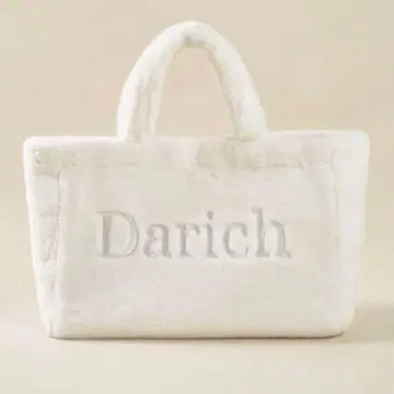Darich 다리치 DARLING 퍼 토트백 빅 토트 화이트