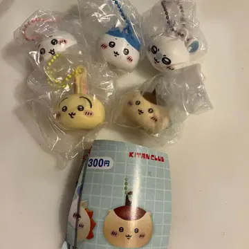 치이카와 (먼작귀) 립 캡 마스코트 세미 컴플리트 5종 가챠 가샤폰