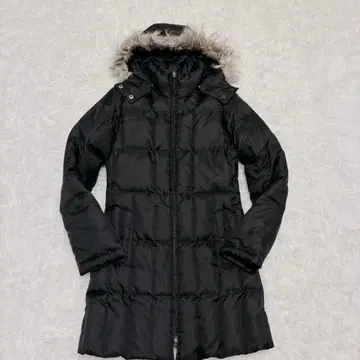 [ 새상품급 ] 타미힐피거 다운 코트 롱 후드 탈부착 가능 블랙