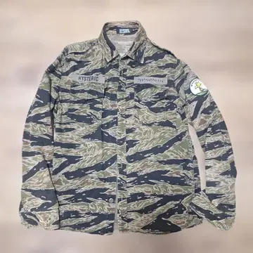 HYSTERIC GLAMOUR PEANUTS 카모플라쥬 긴팔 셔츠