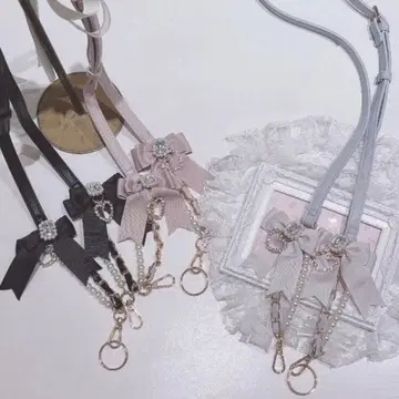완판템 리즈리사 새상품, 미사용 택 포함 하트 비쥬 멀티 스트랩