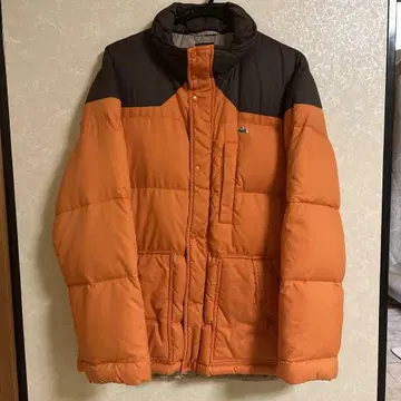 LACOSTE 오렌지 그레이 다운 자켓 52/4