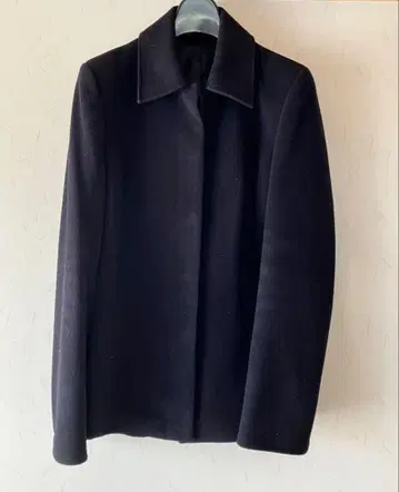 블랙 울 코트 히요쿠 시타테 5 버튼 슬림 코트 자켓