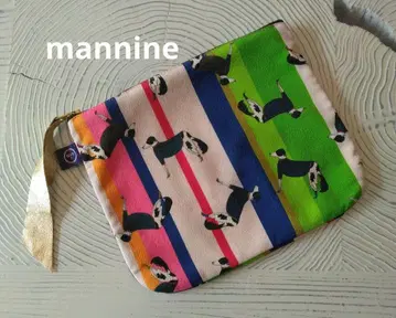 [mannine] 만nine 파우치 M 미사용 달마시안