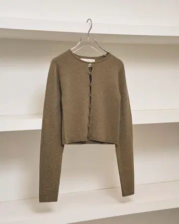 todayful 니트 가디건 올리브