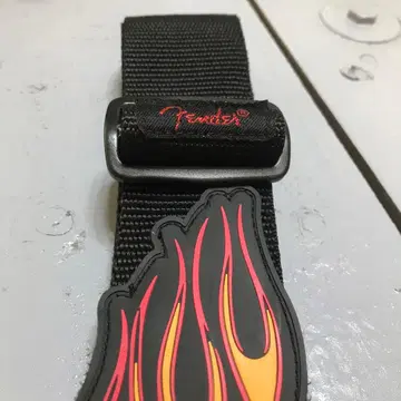 Fender 나일론 스트랩 불꽃 디자인