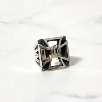 WEIRDO 위어드 아이언 크로스 반지 반지 실버925 18호