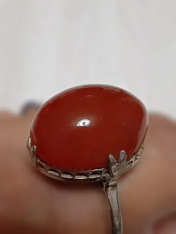 카넬리안 실버 반지