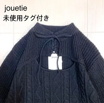 미사용 택 포함 jouetie 레이스업 니트
