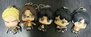 진격의 거인 치비 캐릭터 마스코트 피규어 5체 세트