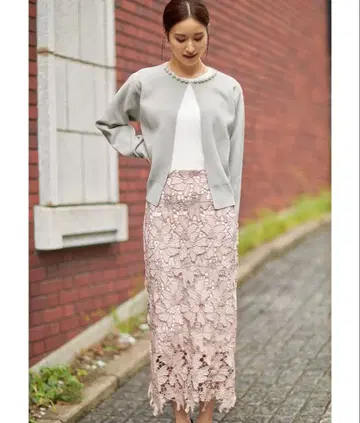 tocco closet 플라워 레이스 타이트 스커트 M 숏