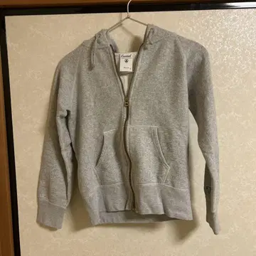 ORCIVAL 오르치발 무지 코튼 맨투맨 풀 집업 후드티