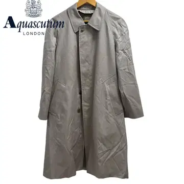 새상품급 Aquascutum 라이트 그레이 스텐카라 코트