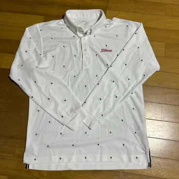 Titleist 긴팔 피케 셔츠 화이트