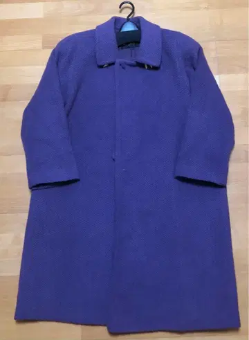 하자품 대특가 롱 코트 코트 퍼플 보라색 프리 사이즈 여성용