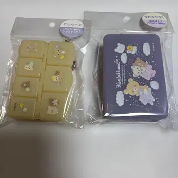 코리락쿠마 하늘의 빙글빙글 솜사탕 알약 케이스 퍼플 베이직 리락쿠마