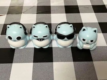 블루햄햄 손가락 인형 키링 컴플리트 4종 가챠가챠