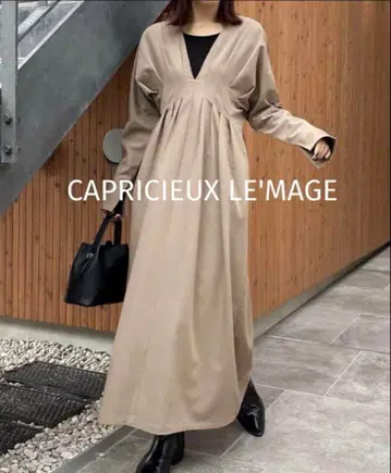 [ 새상품급 ] 카프리슈레마쥬 허리턱 롱 원피스