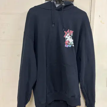XLARGE 블랙 후드티 M
