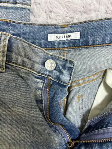 SLY JEANS 스트레이트 데님 라이트 블루