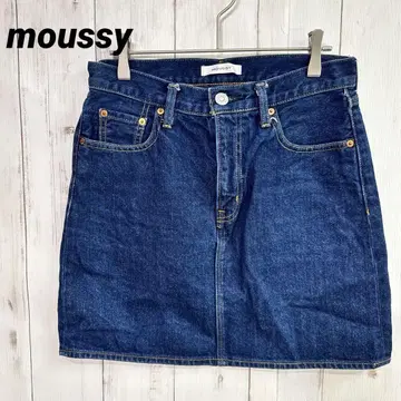 마우지 moussy 데님 미니 스커트 [ M ] 인디고 네이비