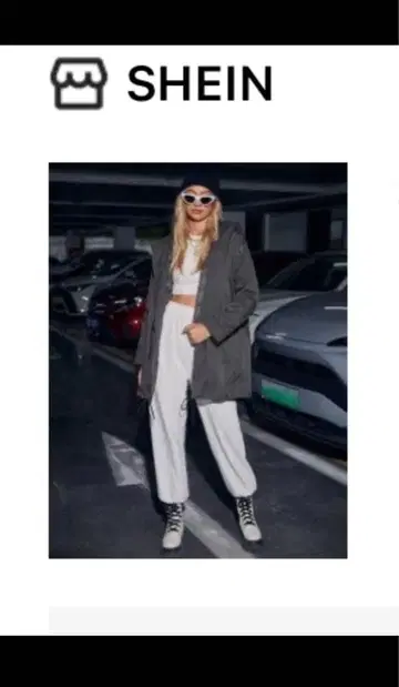 SHEIN 아우터 롱 코트 차콜 그레이 프리 사이즈
