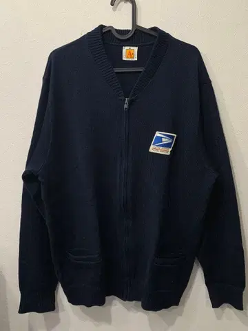 USPS 로고 집업 가디건 USA제
