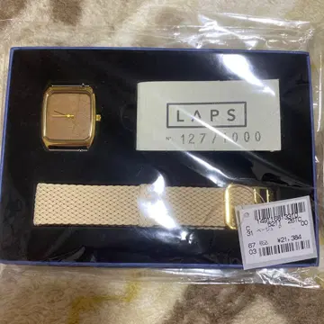LAPS 아날로그 손목시계 127/1000 베이지