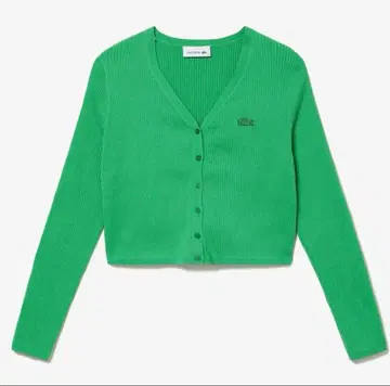 LACOSTE 라코스테 쿨맥스 리브 니트 가디건