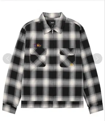 SUN GUY OMBRE PLAID LS SHIRT / HUF