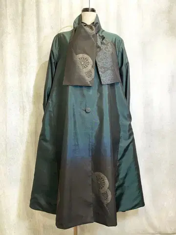 오시마 명주 리버서블 코트